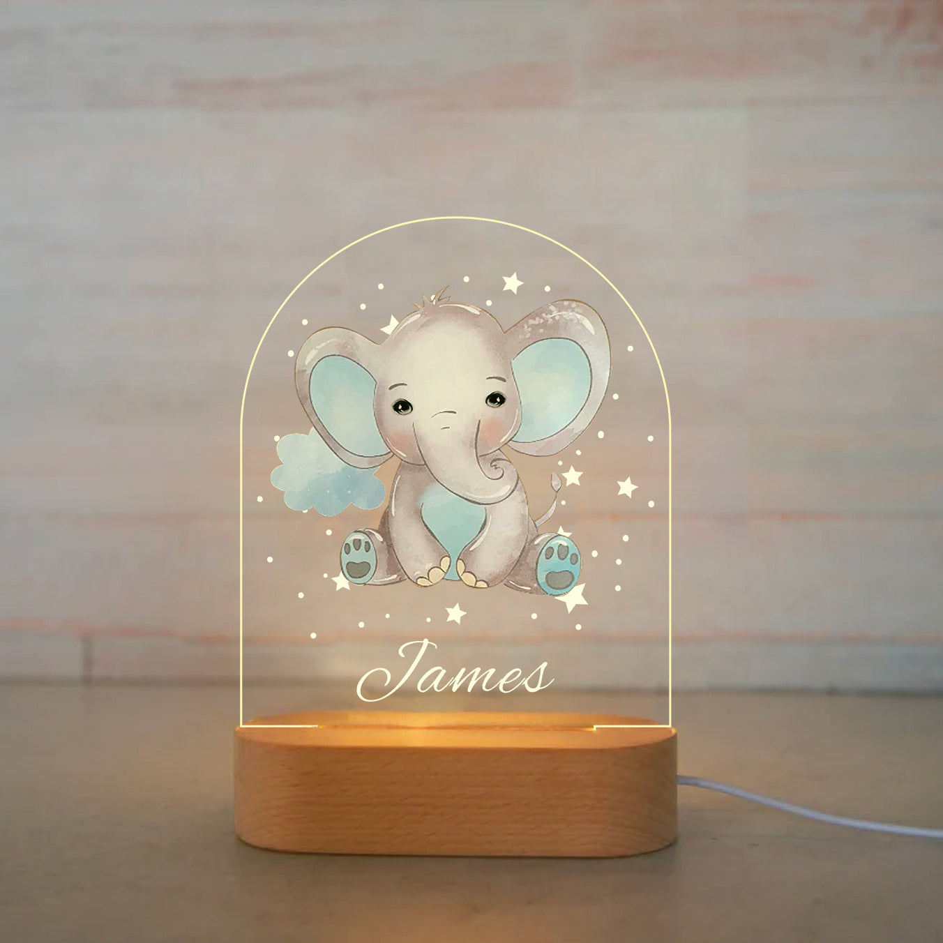 Custom Colorful Animal Night Lights -III12 Elephant