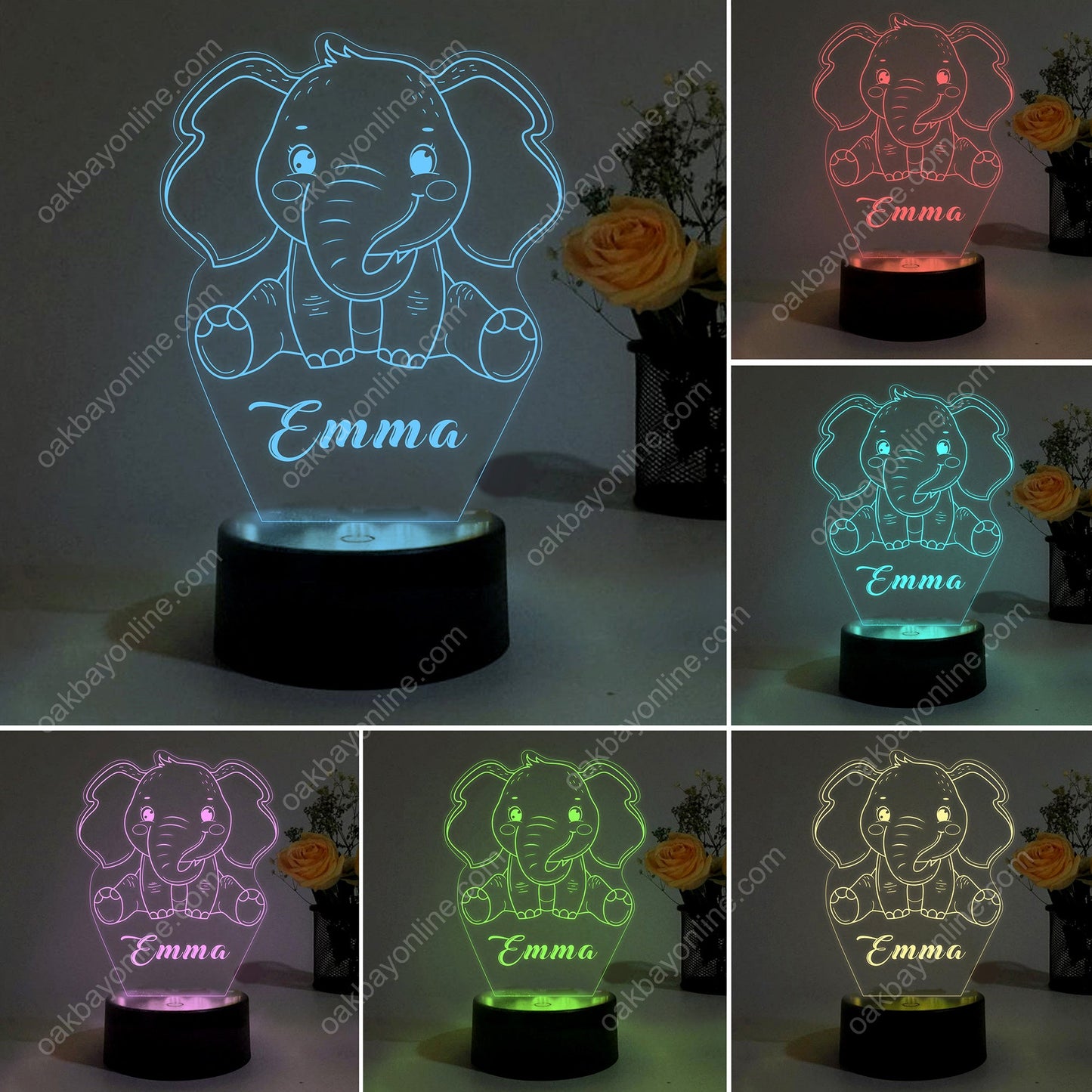 Custom Night Lights Elephant XIII 07