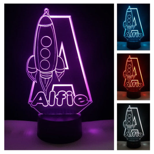 Custom Truck Night Lights with Name 16 Colors IV17-Rocket