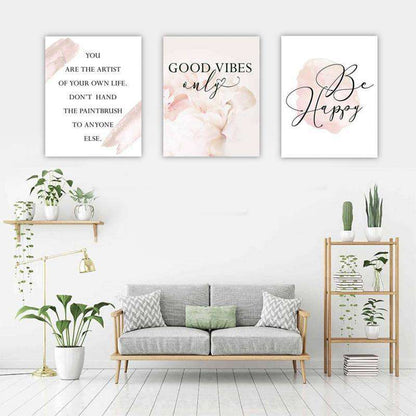 GOOD VIBES Canvas Art Set I 02 -3 Pieces