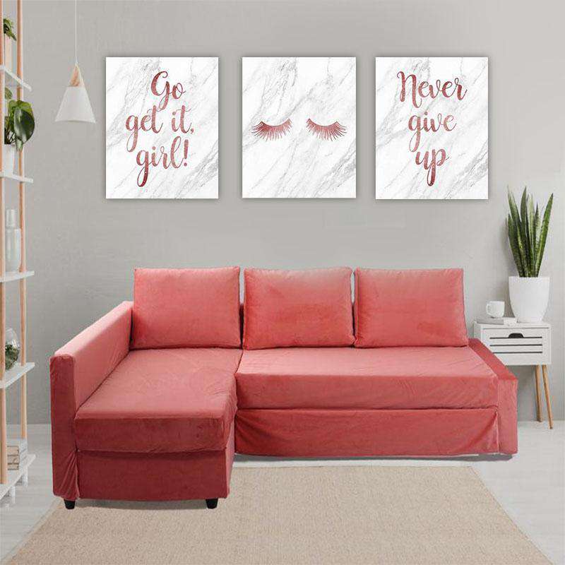 GO GET IT Canvas Art Set I 03 -3 Pieces