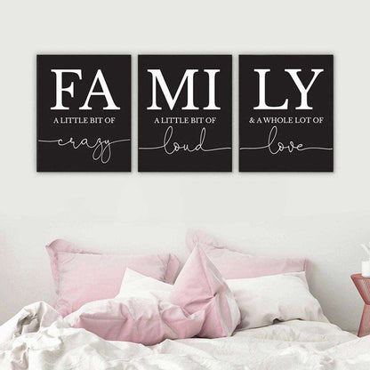 FAMILY Canvas Art Set I 06-3 Pieces