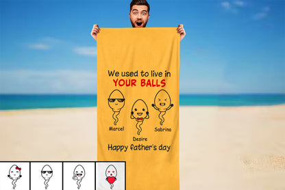 Personalized Father's Day Beach Towels I01