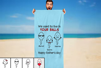 Personalized Father's Day Beach Towels I01