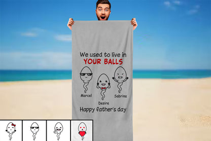 Personalized Father's Day Beach Towels I01