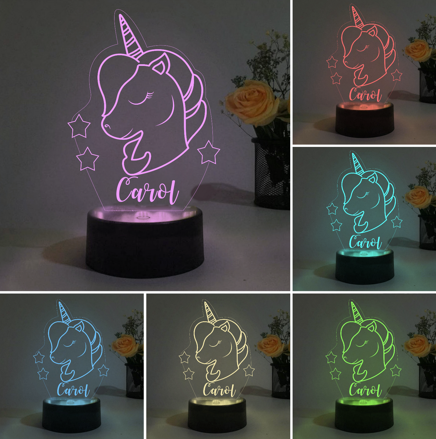 Custom Unicorn Night Lights I06