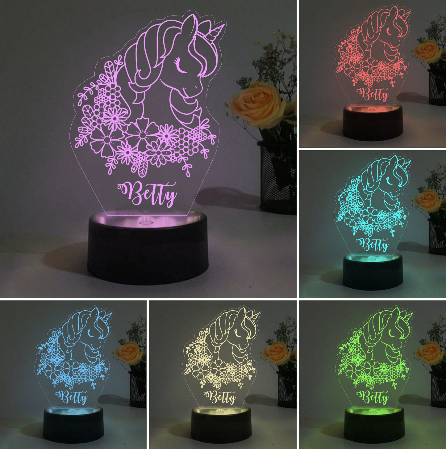 Custom Unicorn Night Lights I05