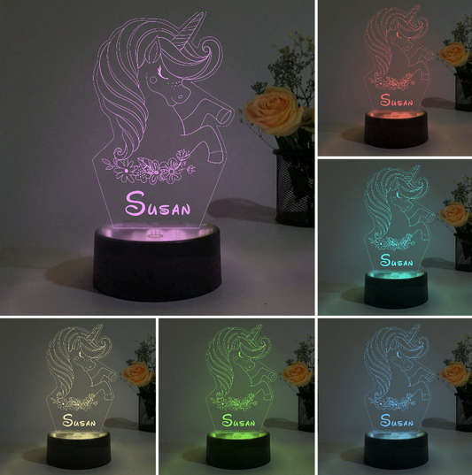 Custom Unicorn Night Lights I03