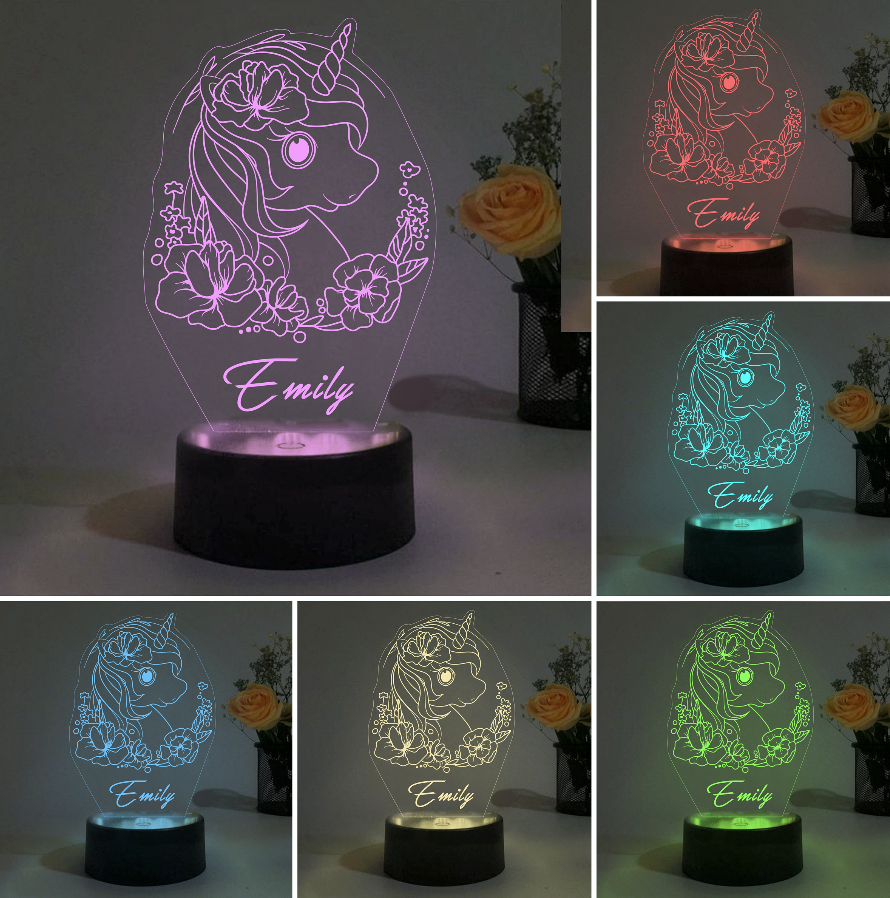 Custom Unicorn Night Lights I01