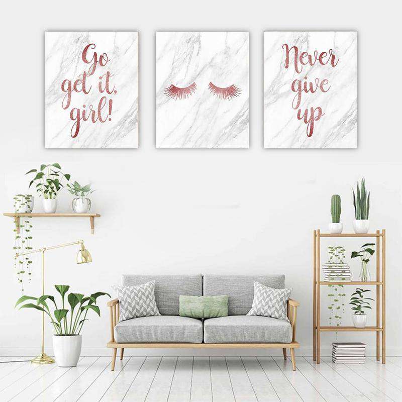 GO GET IT Canvas Art Set I 03 -3 Pieces