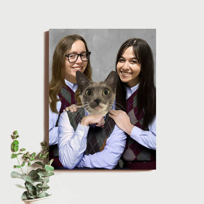 Custom Pet Brothers or Sisters Portrait