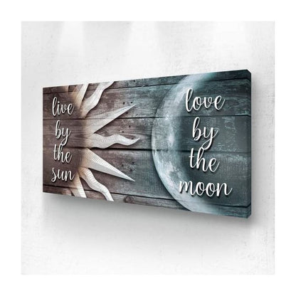 Live By The Sun, Live By The Moon Canvas Art Set