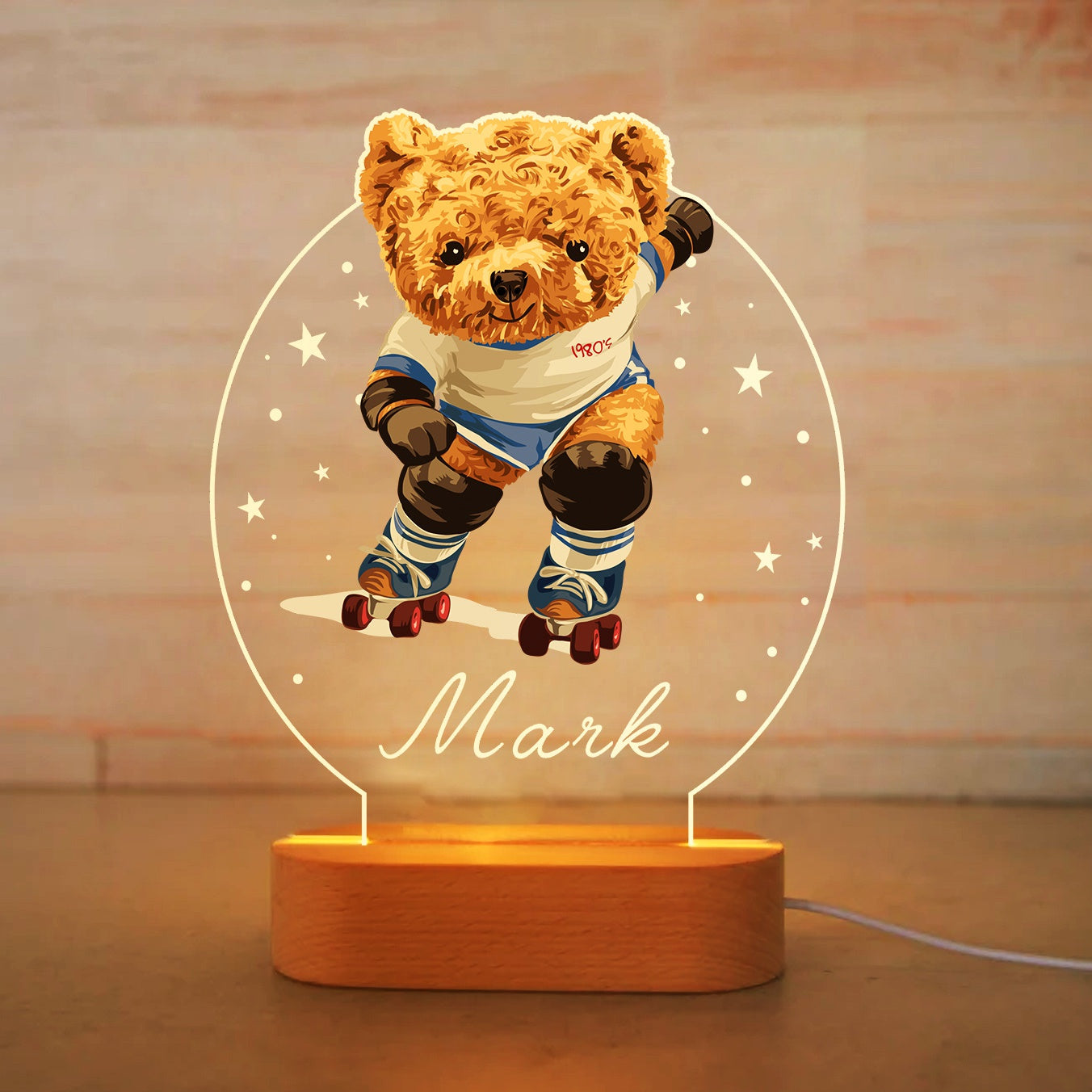 Custom Colorful Astronauts Bear Night Lights -I05