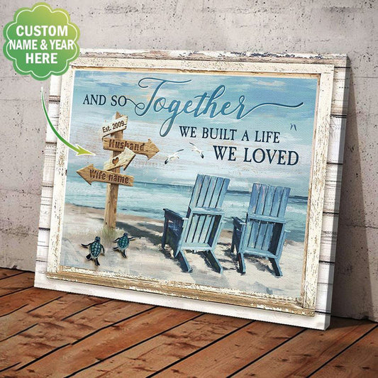 Personalized Couple Canvas Art Set I07