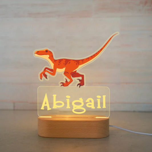 Custom Colorful Night Lights -I21 Dinosaur