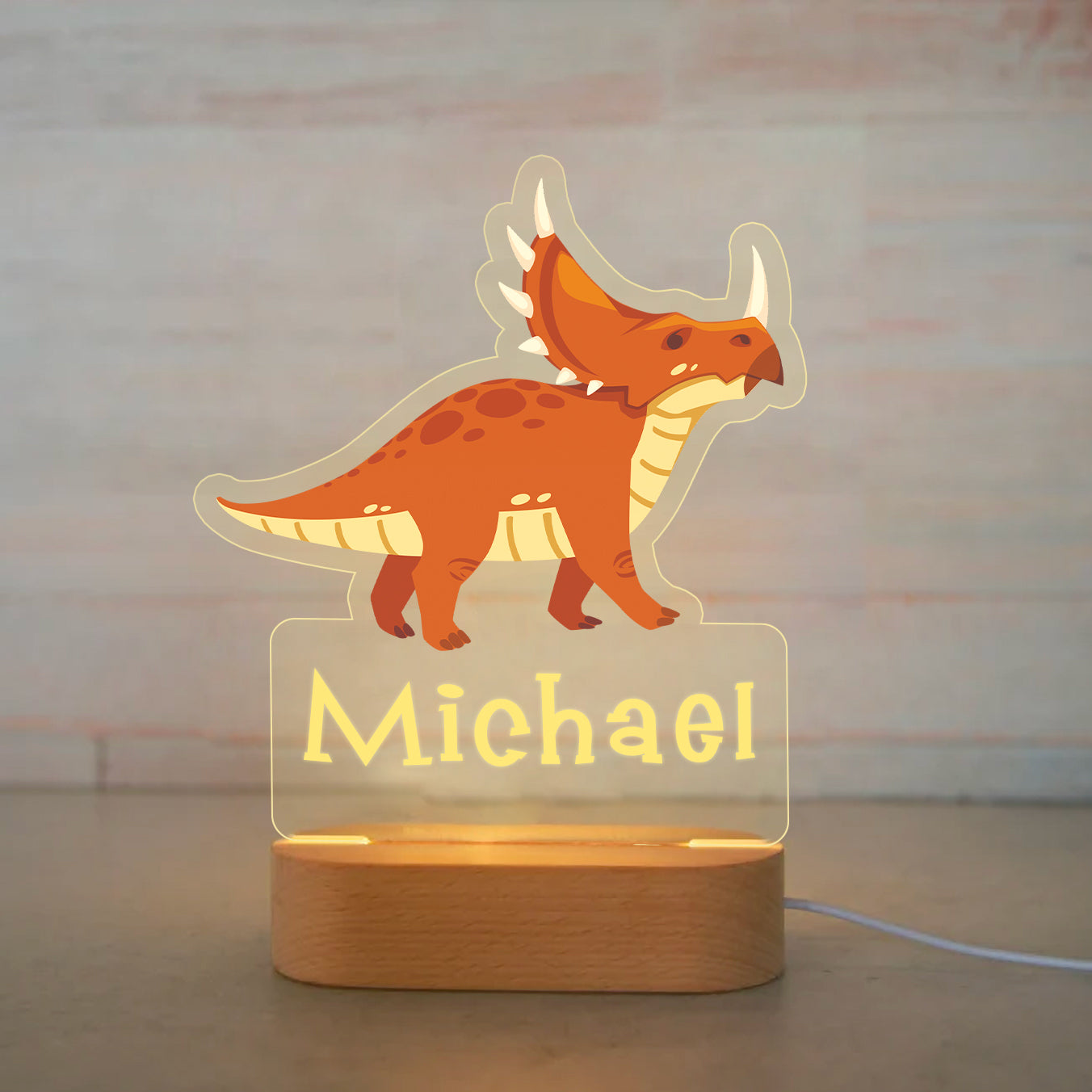 Custom Colorful Night Lights -I24 Dinosaur