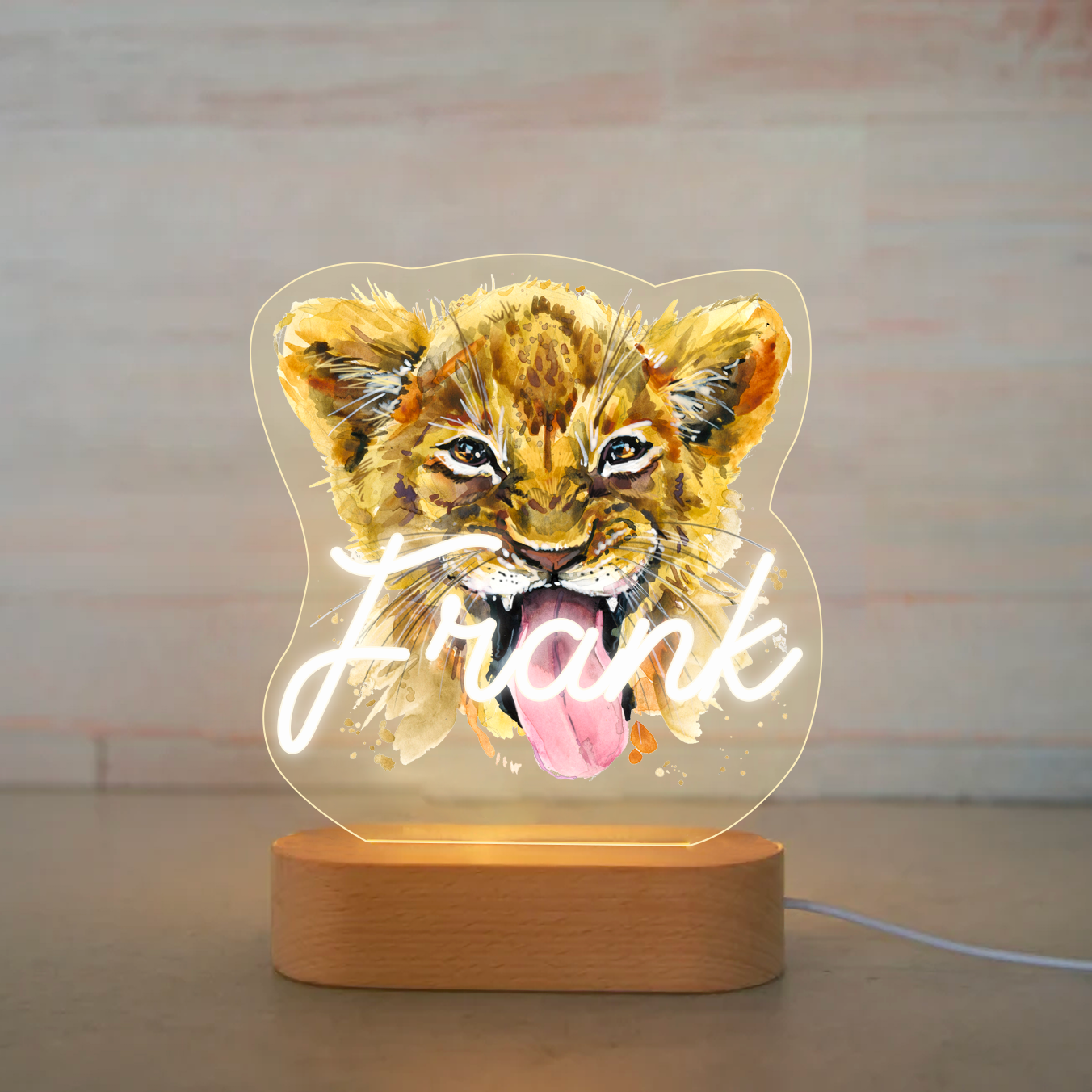 Custom Colorful Animal Night Lights -III07 Leopard