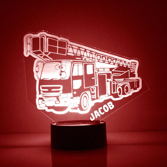 Custom Truck Night Lights with Name / 7 Color Changing LED Lamp III06