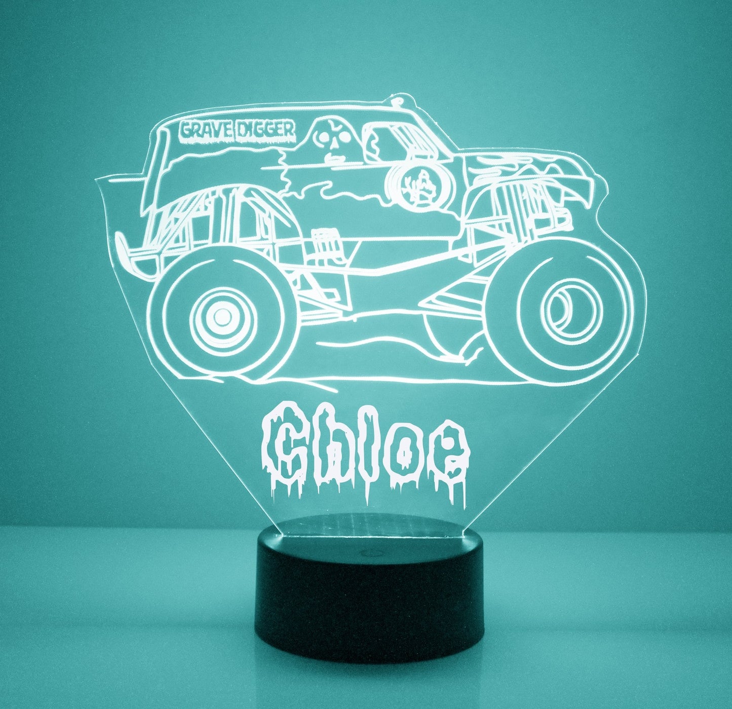 Custom Truck Night Lights with Name / 7 Color Changing LED Lamp III03