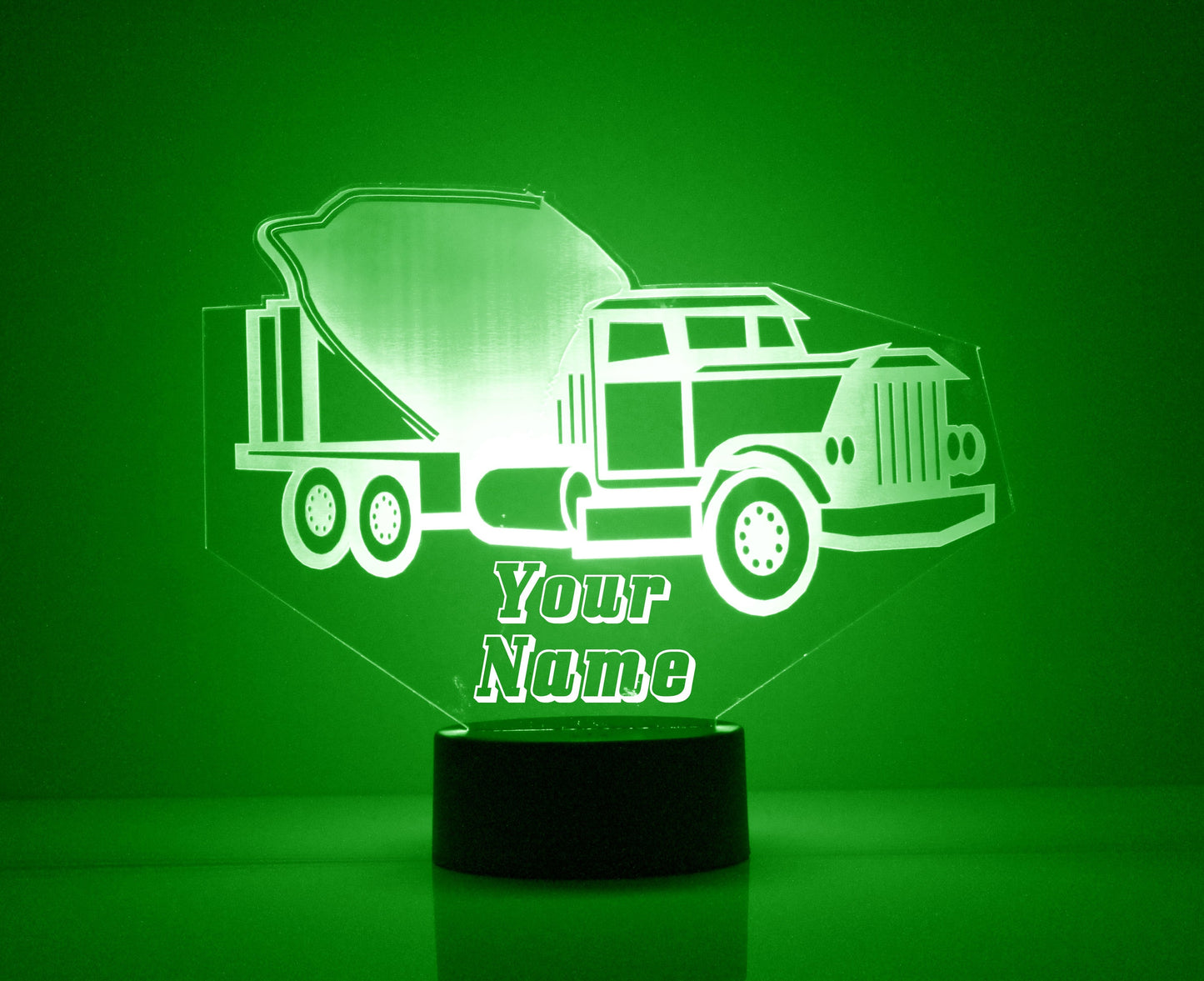 Custom Truck Night Lights with Name / 7 Color Changing LED Lamp III08