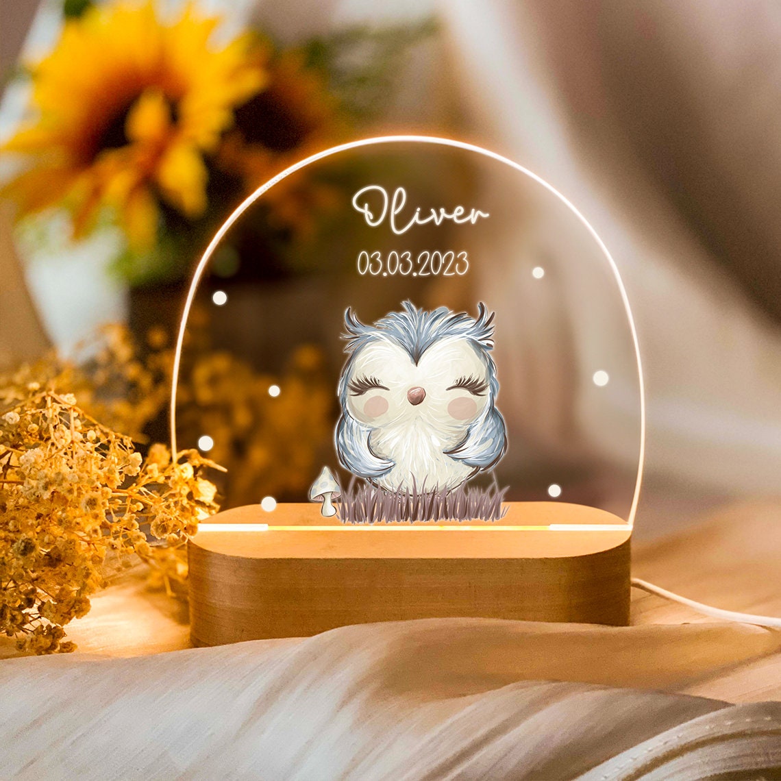 Personalized Baby Bedside Night Light-10