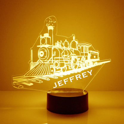 Custom Truck Night Lights with Name / 7 Color Changing LED Lamp III13