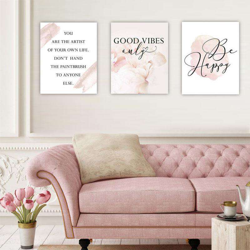 GOOD VIBES Canvas Art Set I 02 -3 Pieces