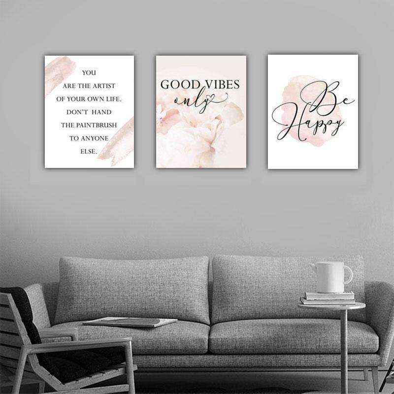 GOOD VIBES Canvas Art Set I 02 -3 Pieces