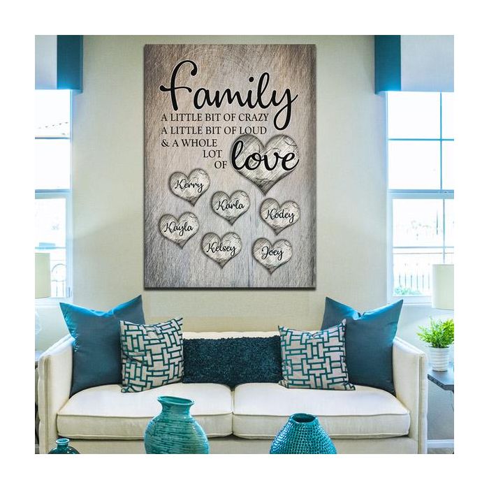 Personalized Family Canvas Art Set 01