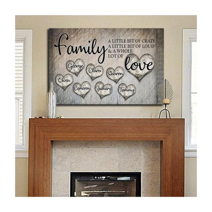 Personalized Family Canvas Art Set 01