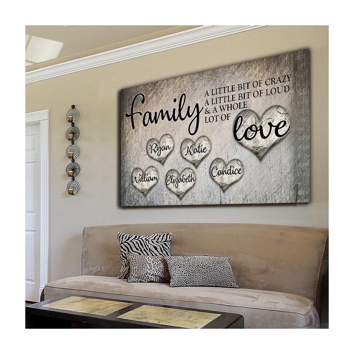 Personalized Family Canvas Art Set 01