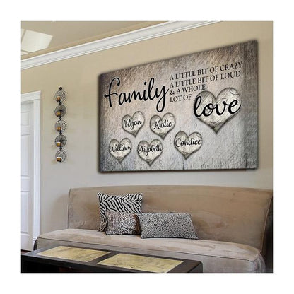 Personalized Family Canvas Art Set 01