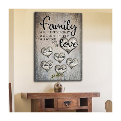 Personalized Family Canvas Art Set 01