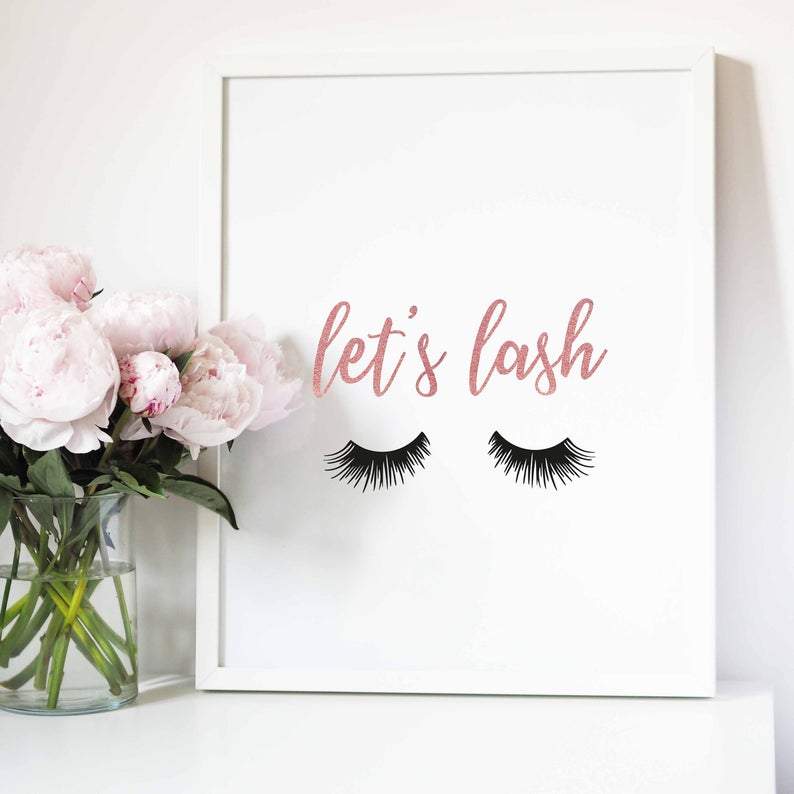 Lash studio decor Canvas Art Set I 09 -2 Pieces