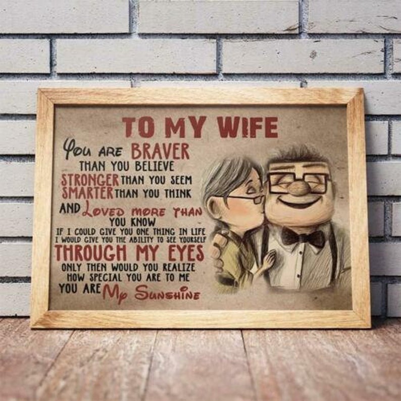 Personalized Canvas Poster 02 - To My WIFE-You Are Braver