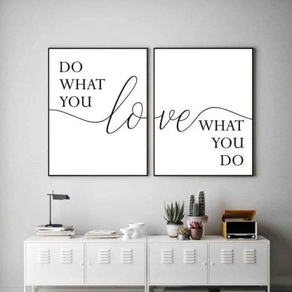 Do what you love love what you do Canvas Art Set I 15 - 2 Pieces