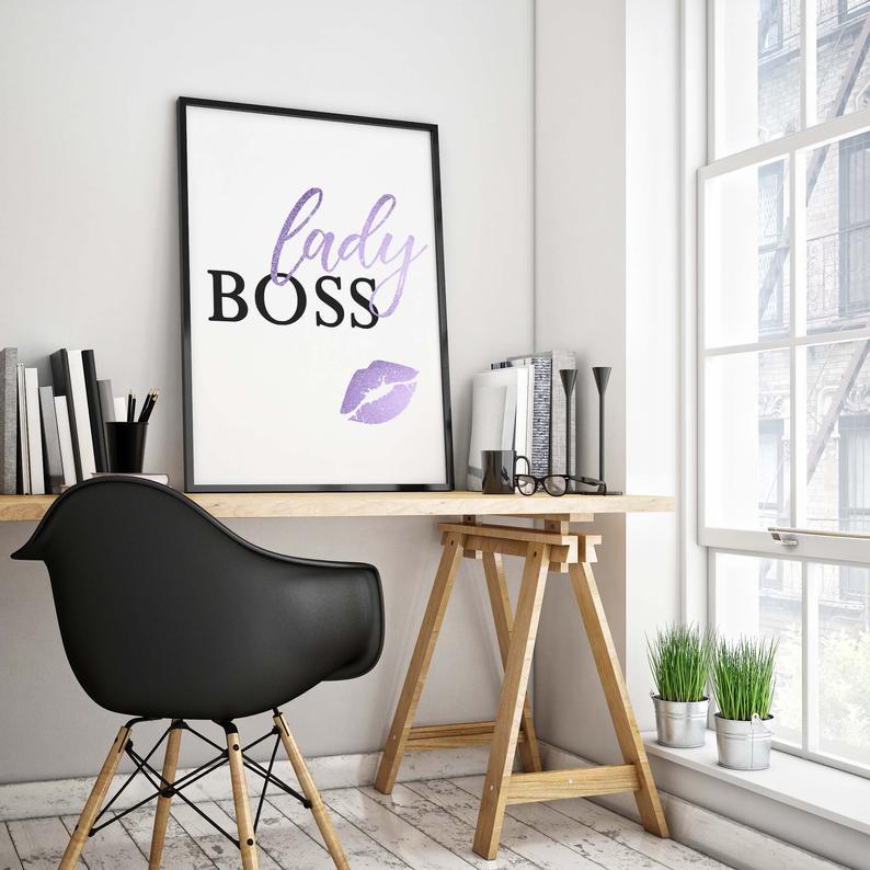 Lady boss Print Canvas Art Set I 11 -3 Pieces