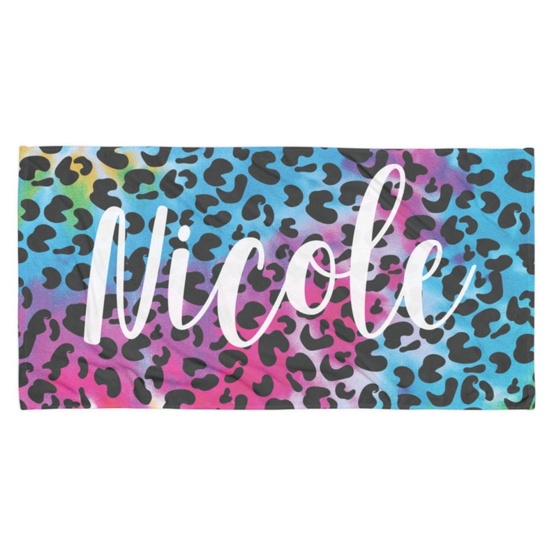 Personalized Beach Towels Tie Dye V04