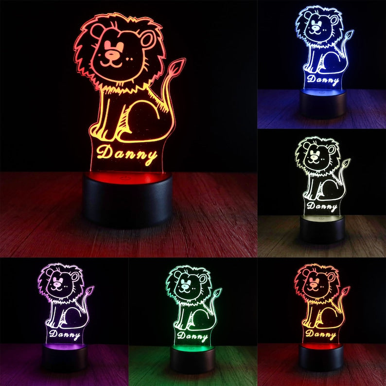 Custom Night Lights Animals-I07 Lion