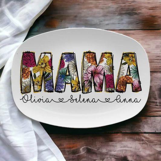 Personalized Mother's Day Handprint Plate- P2