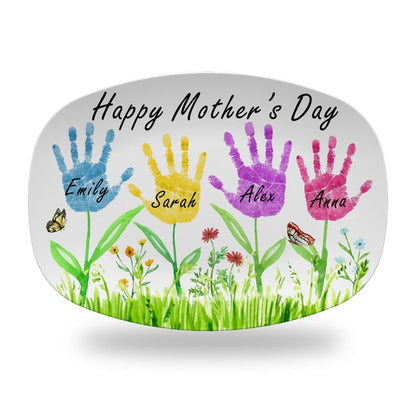 Personalized Mother's Day Handprint Plate- P1