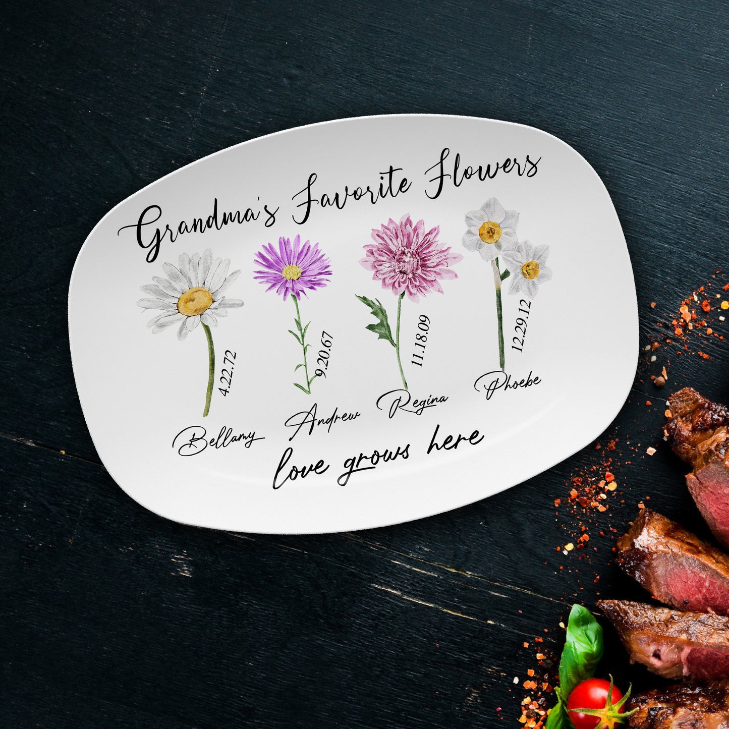 Personalized Mother's Day Handprint Plate-P3