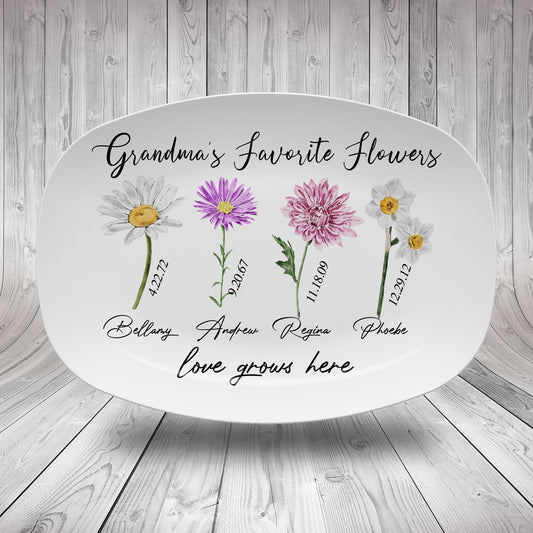 Personalized Mother's Day Handprint Plate-P3