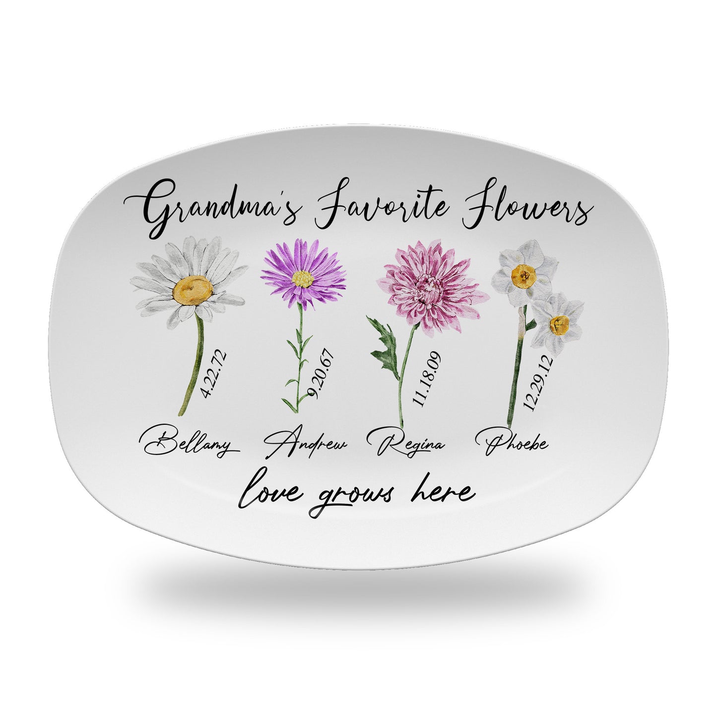 Personalized Mother's Day Handprint Plate-P3