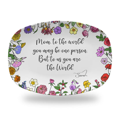 Personalized Mother's Day Handprint Plate- P10