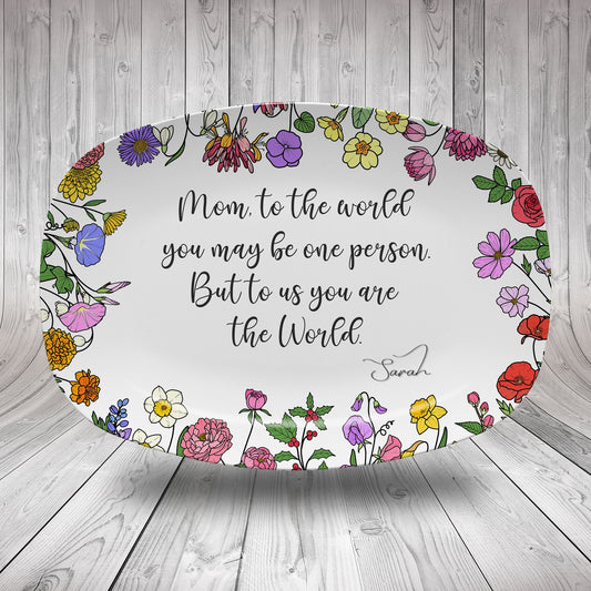 Personalized Mother's Day Handprint Plate- P10