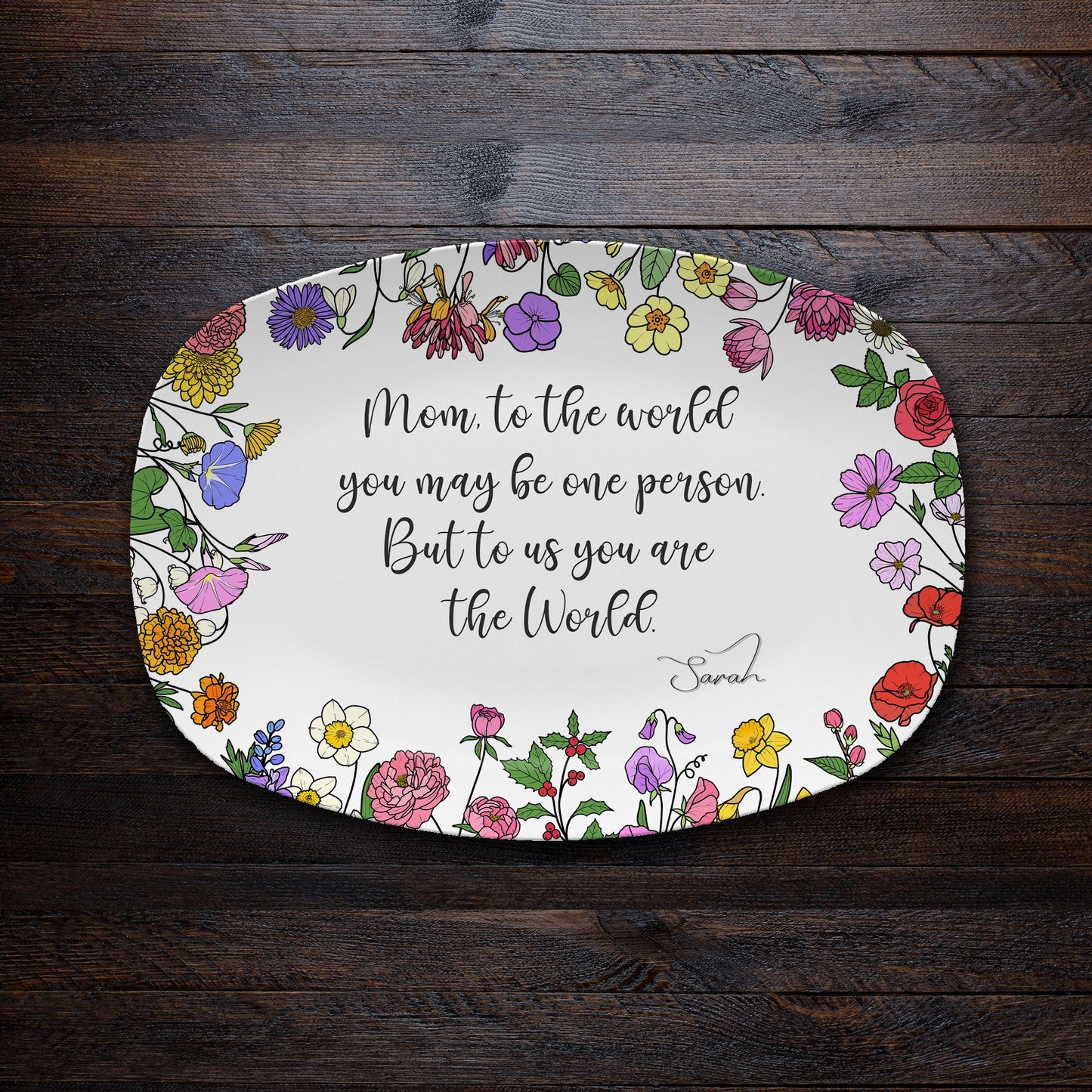 Personalized Mother's Day Handprint Plate- P10