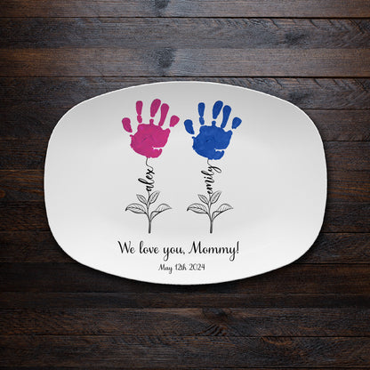 Personalized Mother's Day Handprint Plate-P8