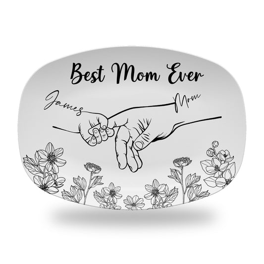 Personalized Mother's Day Handprint Plate- P16