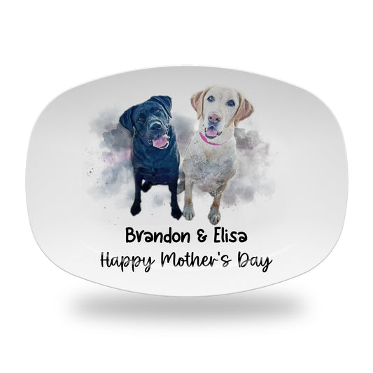 Personalized Mother's Day Handprint Plate-P4